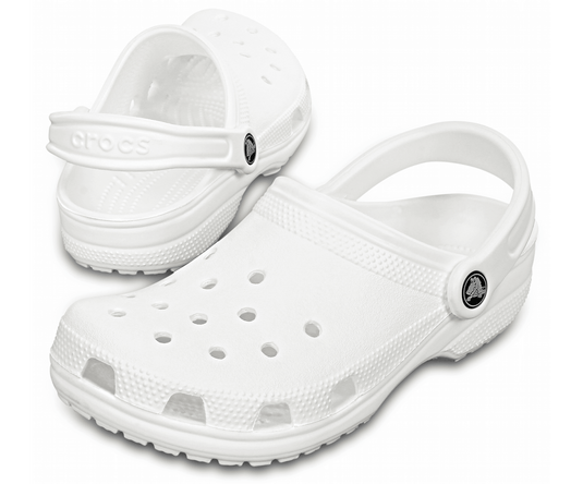 Crocs Classic Clogs Roomy Fit Sandals - White