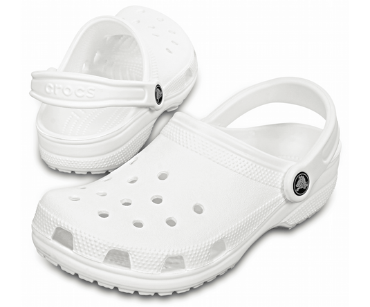 Crocs Classic Clogs Roomy Fit Sandals White