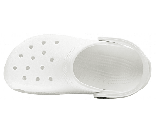 Crocs Classic Clogs Roomy Fit Sandals - White