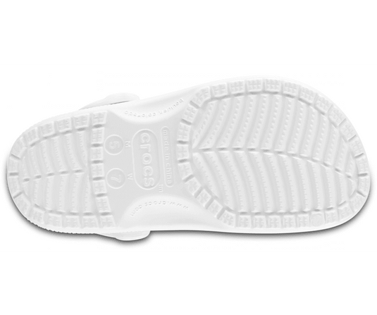 Crocs Classic Clogs Roomy Fit Sandals - White | Adventureco