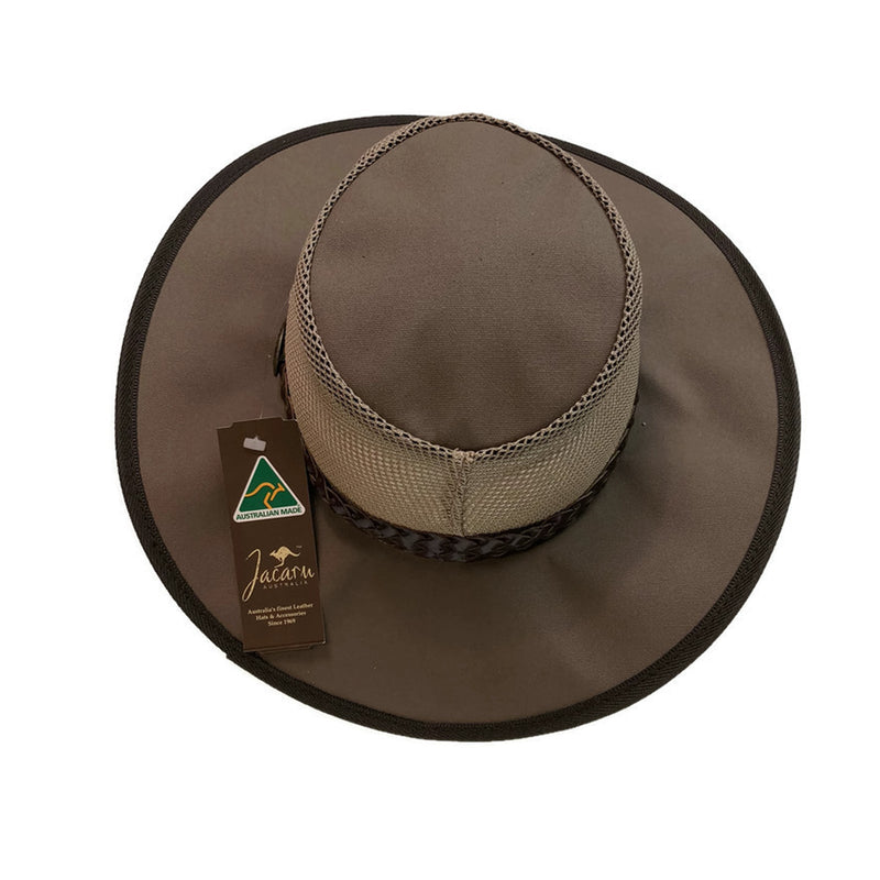 Load image into Gallery viewer, JACARU Canvas Cooler Hat Outback Foldable Brim Mesh Breathable
