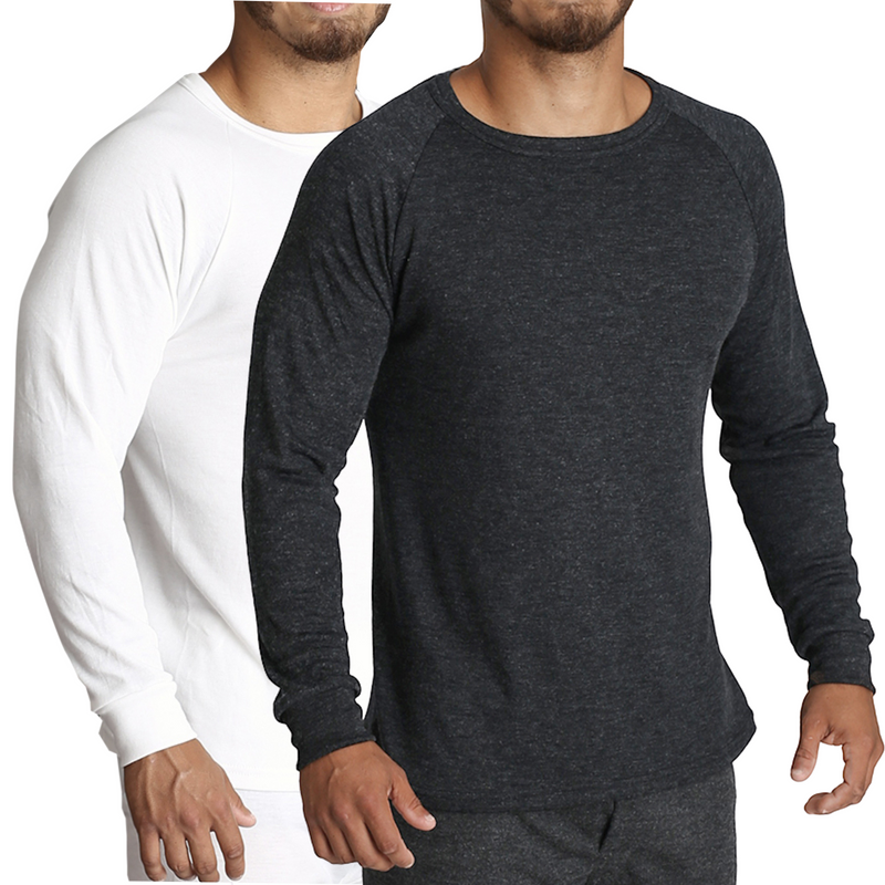 Load image into Gallery viewer, Mens Merino Wool Blend Long Sleeve Base Layer
