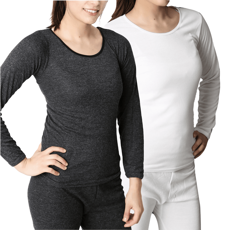 Load image into Gallery viewer, Merino Wool Blend Womens Long Sleeve Thermals
