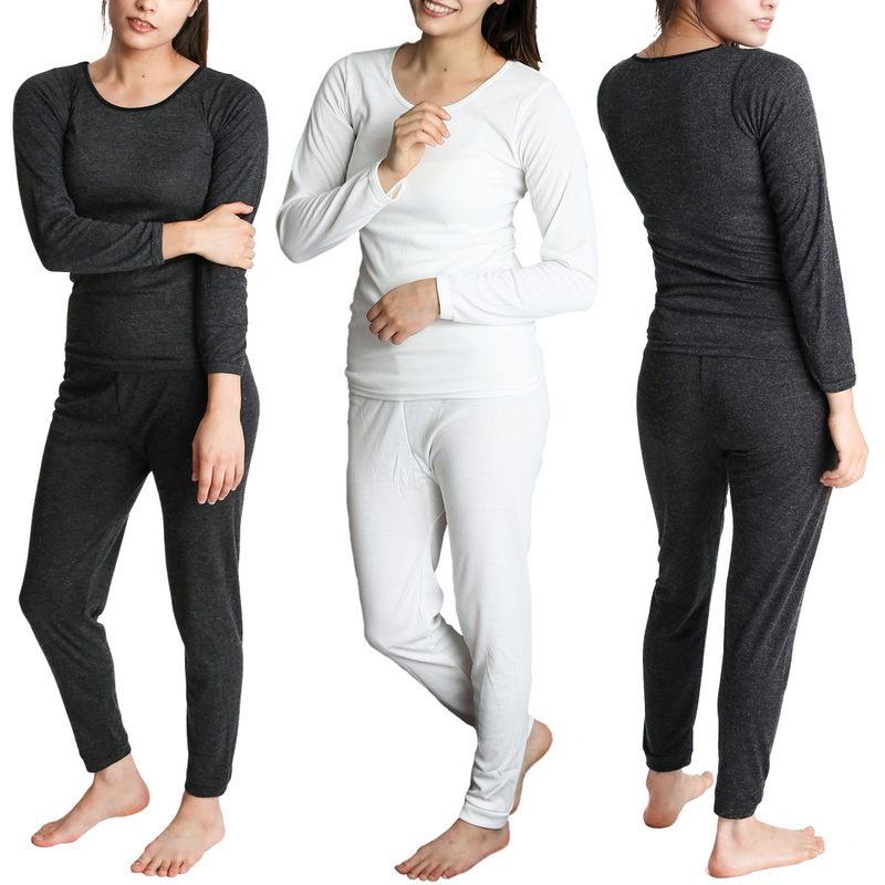 Load image into Gallery viewer, 2pcs Womens Merino Wool Blend Top &amp; Pants Thermal Set Leggings Long Johns Underwear
