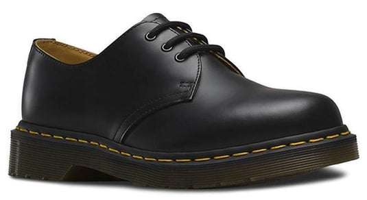 Dr. Martens 1461 Smooth Shoes Classic 3 Eye Lace Up Unisex - Black | Adventureco
