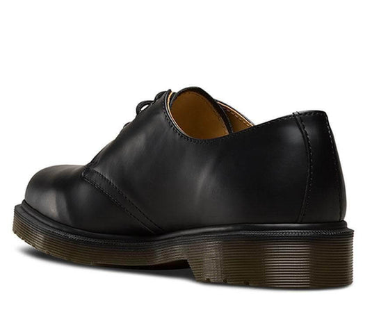 Dr. Martens 1461 Smooth Shoes Classic 3 Eye Lace Up Unisex PW - Black Smooth