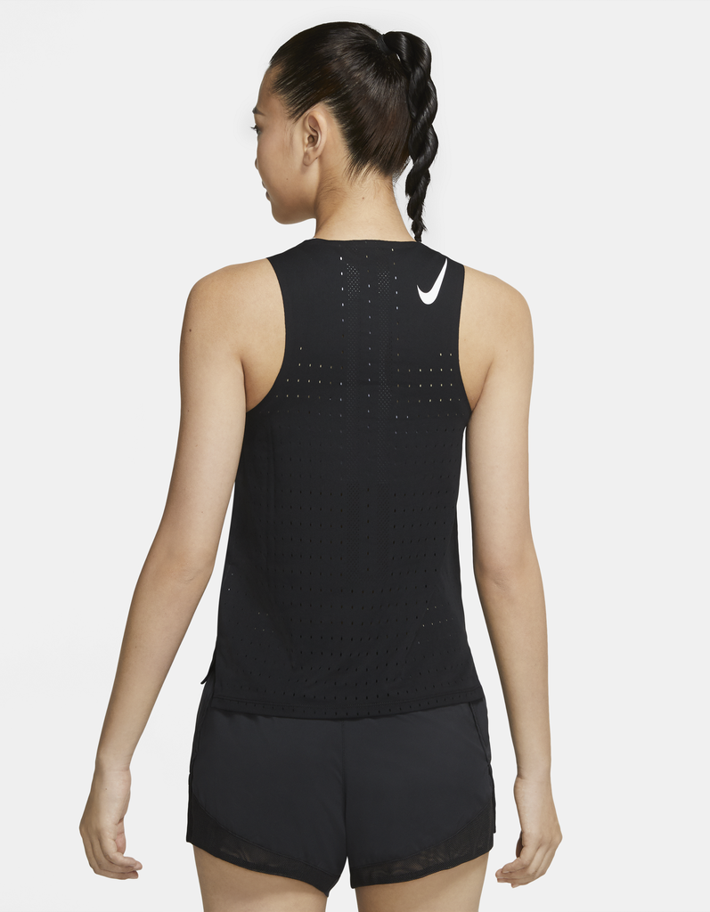 Load image into Gallery viewer, Nike Womens Aeroswift Running Singlet Run Jog Gym - Black
