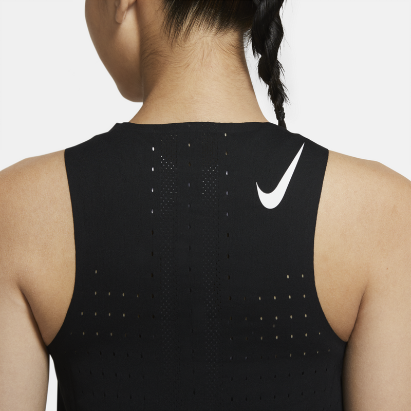 Load image into Gallery viewer, Nike Womens Aeroswift Running Singlet Run Jog Gym - Black | Adventureco
