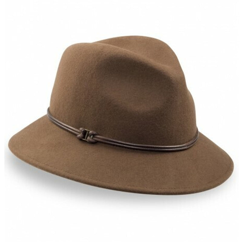 Load image into Gallery viewer, Goorin Brothers Womens Sofia 100% Wool Felt Fedora Hat - Brown
