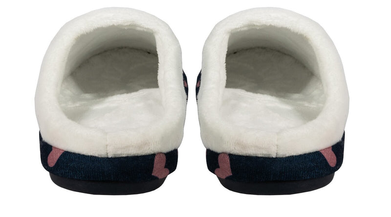 Load image into Gallery viewer, ARCHLINE Orthotic Slippers Slip On Moccasins - Navy with Hearts
