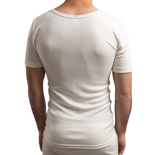 Load image into Gallery viewer, Merino Wool Blend Mens Short Sleeve Thermal Base Layer
