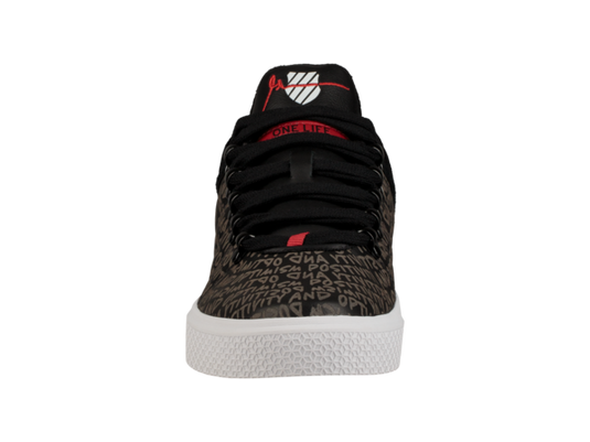 K-SWISS Gary Vee Low Tops Mid Sneakers Shoes Vaynerchuk Casual - Black/White/Red