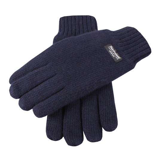DENTS Mens 100% Wool Knit Gloves 3M Thinsulate Lining