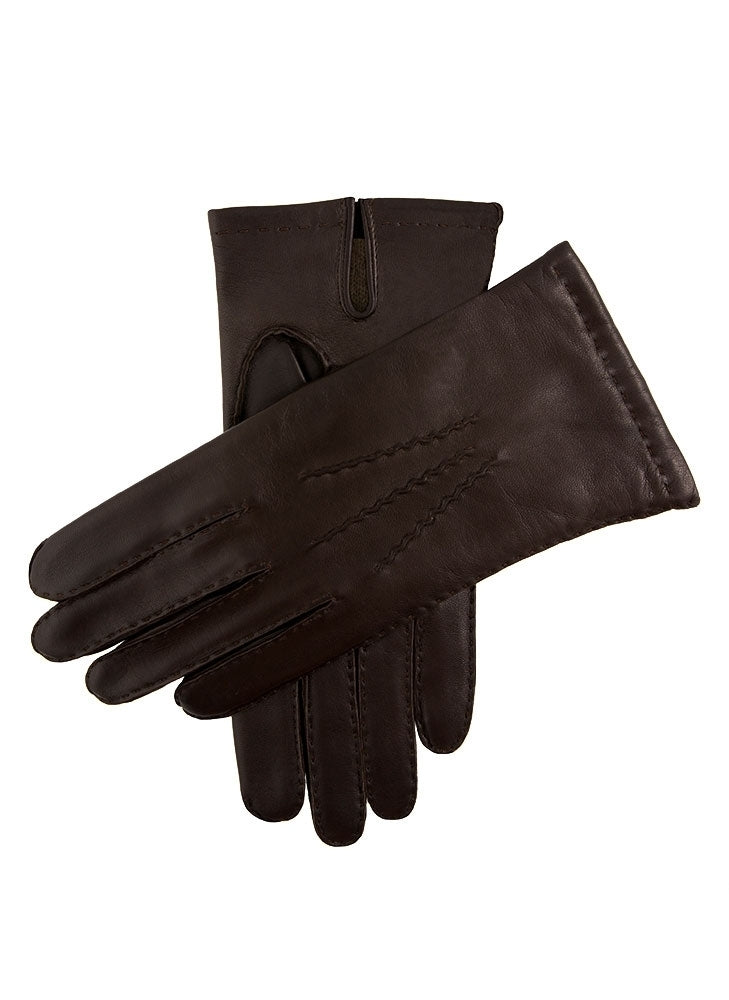 Load image into Gallery viewer, DENTS Mens Chelsea Cashmere Lined Leather Gloves Warm Classic Winter - Brown
