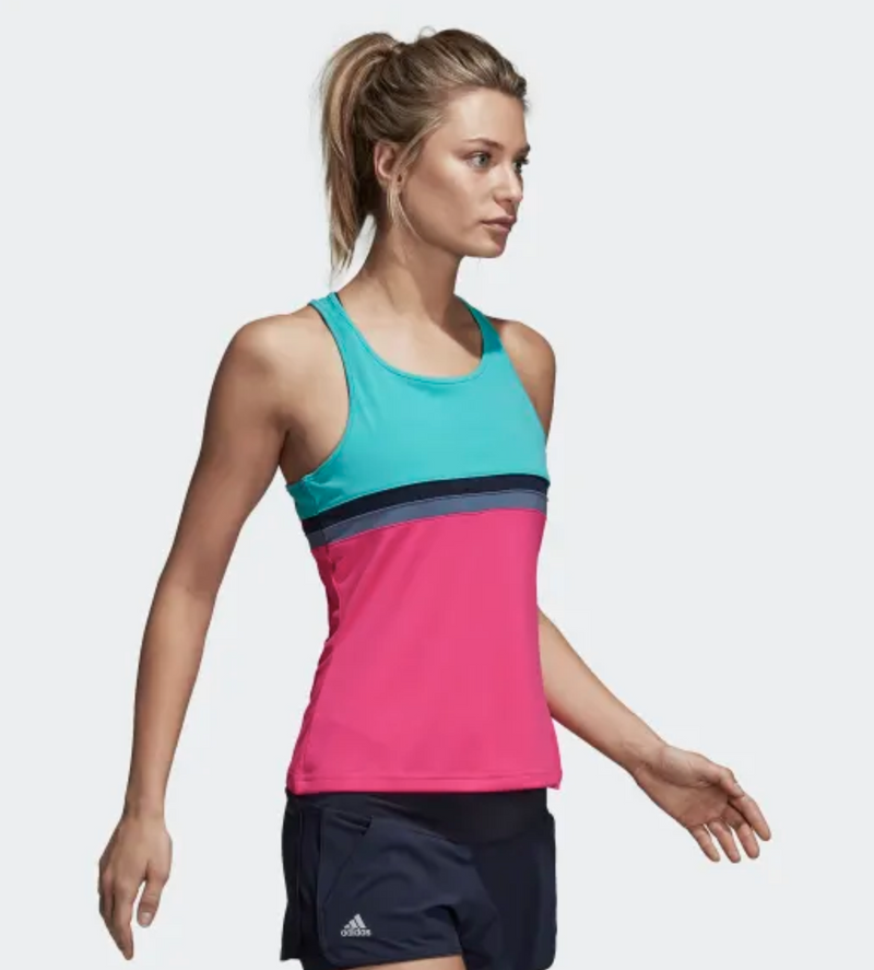 Load image into Gallery viewer, Adidas Womens Club Sleeveless Tank Top Climalite Tennis Sport - Hi-Res Aqua
