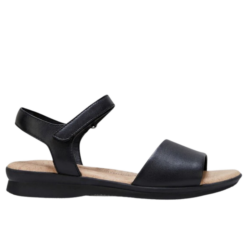 Load image into Gallery viewer, Hush Puppies Womens Nigella Flats Shoes Sandals Leather - Black
