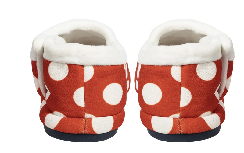 Load image into Gallery viewer, ARCHLINE Orthotic Slippers CLOSED Back Moccasins - Red Polka Dots
