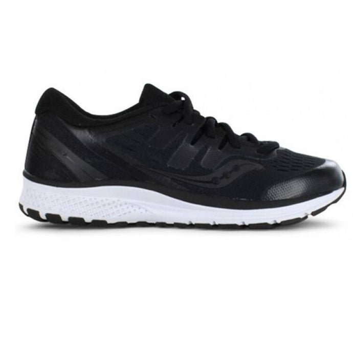Saucony Kids Youth S GUIDE ISO 2 Sneakers Runners Medium Width Boys - Black/White | Adventureco