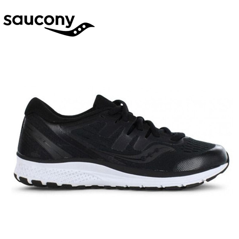 Load image into Gallery viewer, Saucony Kids Youth S GUIDE ISO 2 Sneakers Runners Medium Width Boys - Black/White
