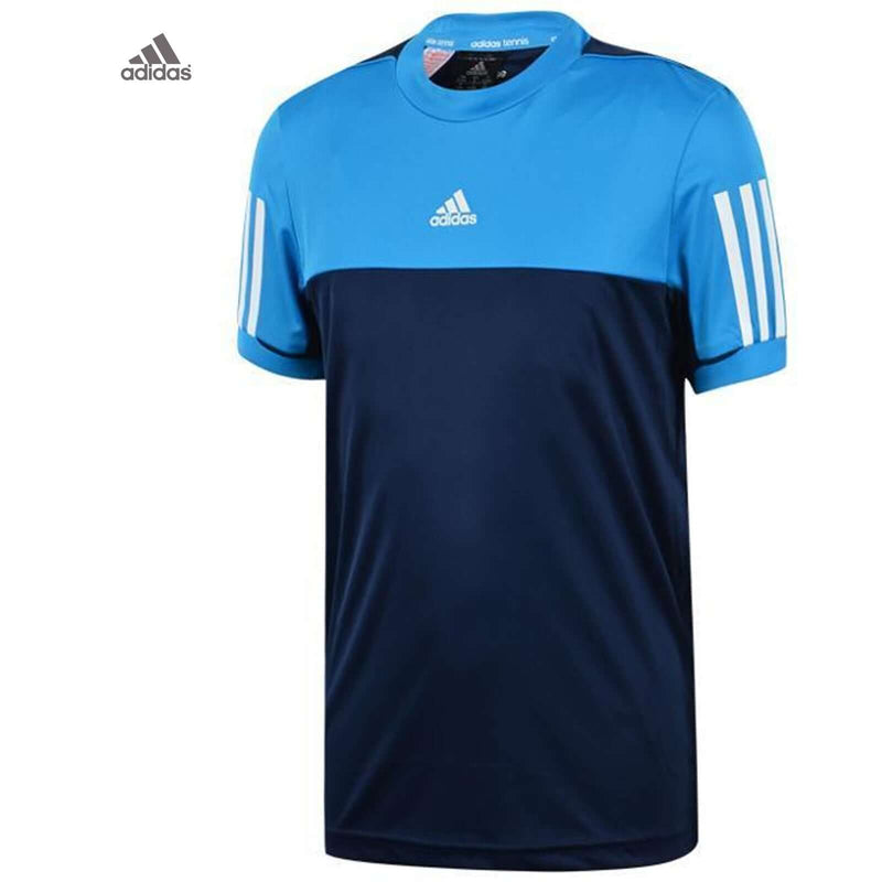Load image into Gallery viewer, Adidas Response Childrens T-Shirt Top Blue Tennis Climacool Tee Training Sports | Adventureco
