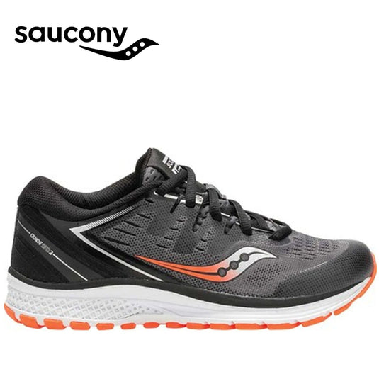 Saucony Kids Youth S GUIDE ISO 2 Sneakers Runners Medium Width Boys - Black/Grey