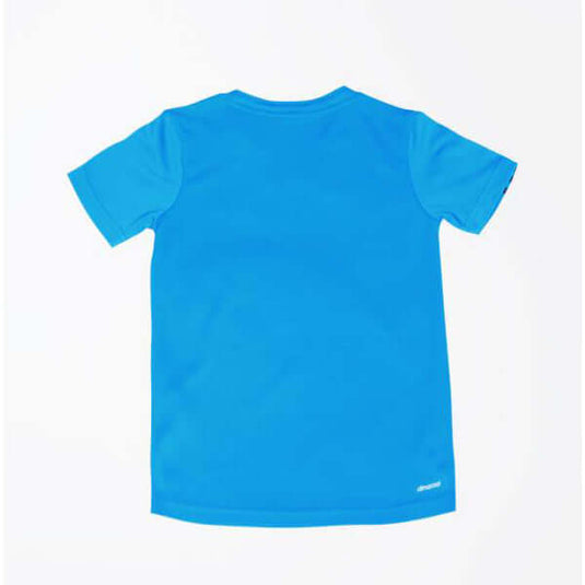 Adidas Boy's Striped V-neck Tennis T-Shirt Blue Training Sports Athletic | Adventureco