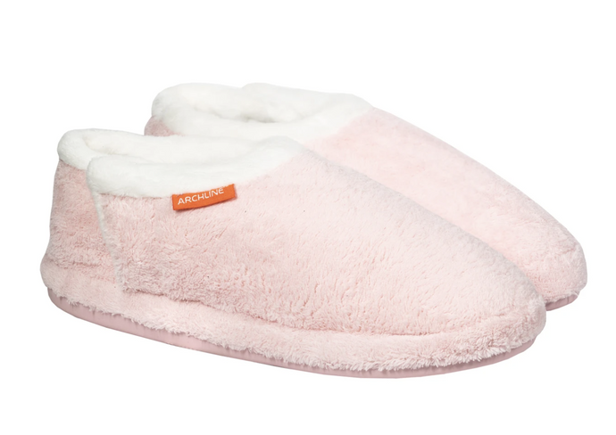 ARCHLINE Orthotic Slippers Closed Scuffs Moccasins - Pink
