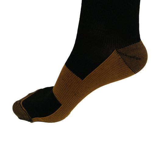 AXIGN Medical Compression Stockings Socks Travel Flight Circulation High - Black