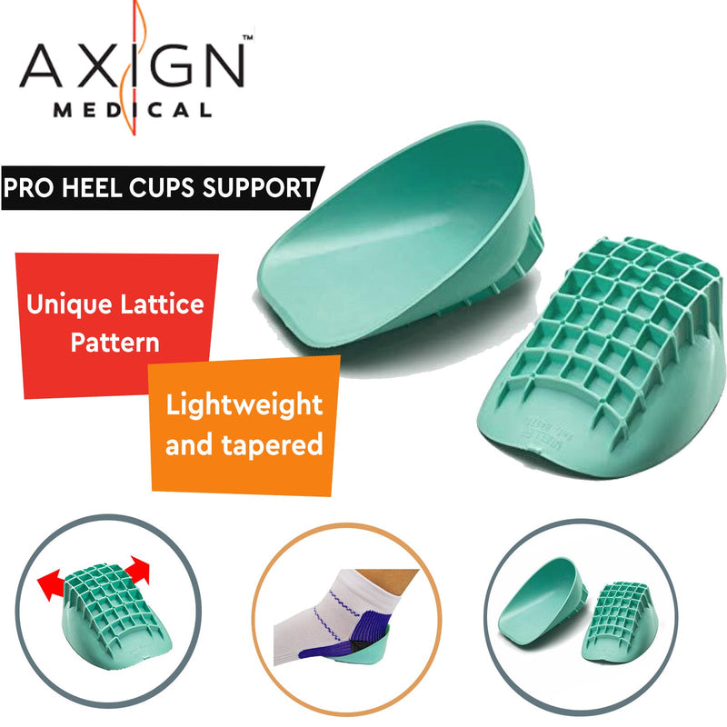 Load image into Gallery viewer, Axign Medical Pro Heel Cups Support Orthotic Insole Plantar Fasciitis Shock Absorption
