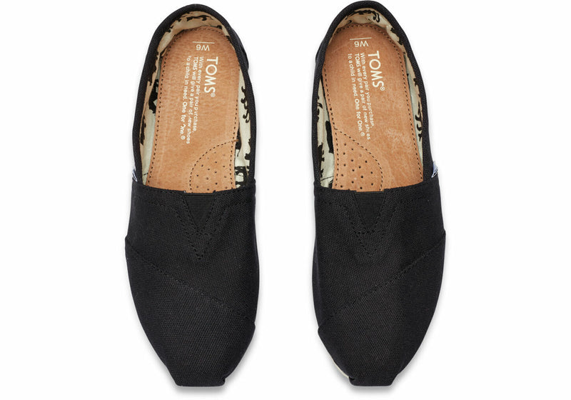 Load image into Gallery viewer, TOMS Womens Alpargata Classic Canvas - Black | Adventureco
