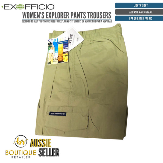 ExOfficio Womens Explorer Pants Trousers Bottoms Hiking Trekking Outdoor | Adventureco