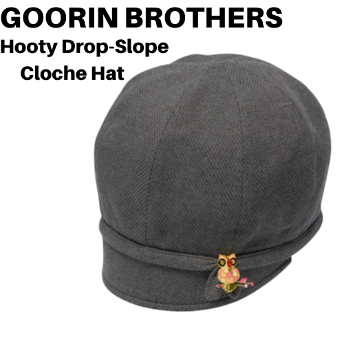 Load image into Gallery viewer, GOORIN BROTHERS Ladies Hooty Drop-Slope Cloche Hat - Grey
