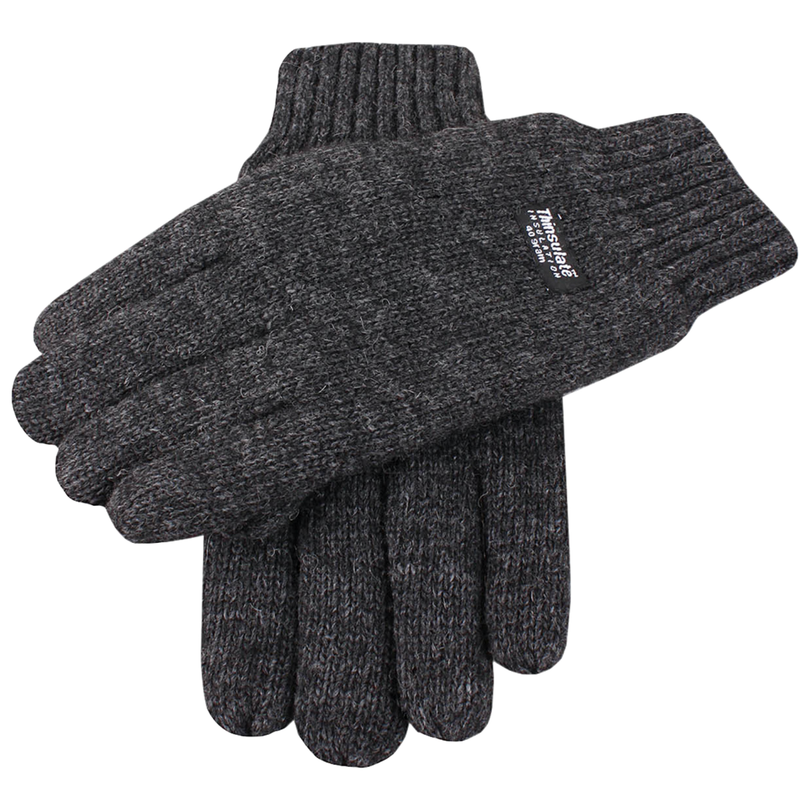 Load image into Gallery viewer, DENTS Mens 3M Thinsulate Lined Wool Knitted Gloves Rib Cuff Warm Winter
