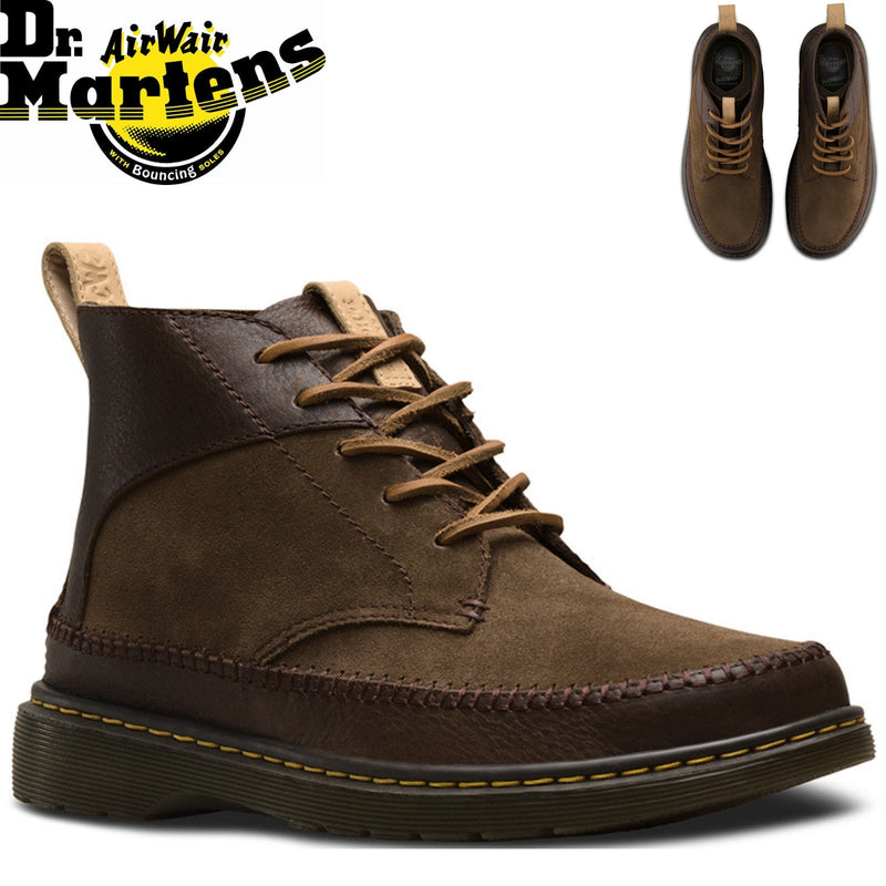 Load image into Gallery viewer, Dr. Martens Flloyd Mens 5 Eye Leather Chukka Boots Shoes - Dark Brown | Adventureco

