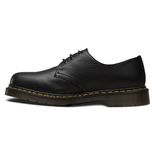 Dr. Martens 1461 Black Nappa Genuine Soft Leather Shoes 3 Eye Gibson Low Top