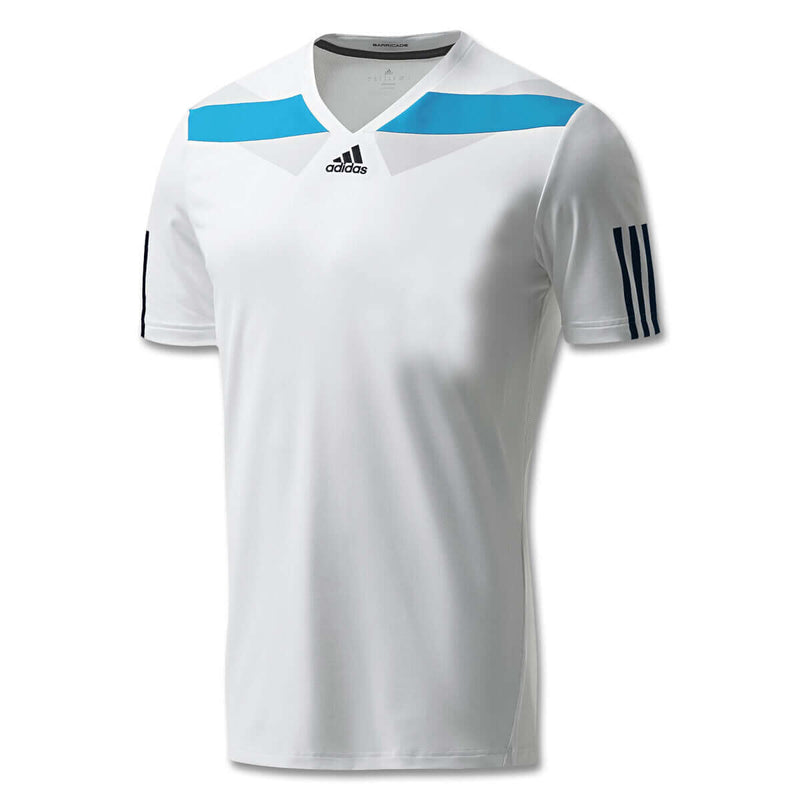 Load image into Gallery viewer, Adidas Kids BARR Tee Tennis Top White Climacool T-Shirt Training Sports Athletic
