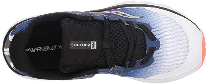 Load image into Gallery viewer, Saucony Boys Youth S-Ride ISO Sneakers Runners Shoes - White/Blue/Vizi Red | Adventureco
