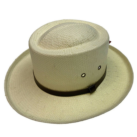 DENTS Paper Straw Hat Wide Brim Sun Beach Gold Cap Summer Natural Protection