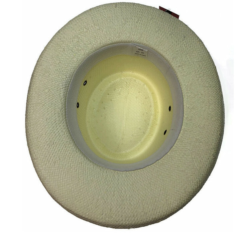 Load image into Gallery viewer, DENTS Paper Straw Hat Wide Brim Sun Beach Gold Cap Summer Natural Protection
