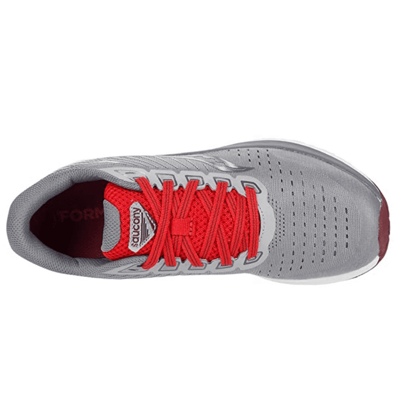 Load image into Gallery viewer, Saucony Kid&#39;s Guide 13 Shoes - Alloy/Red | Adventureco
