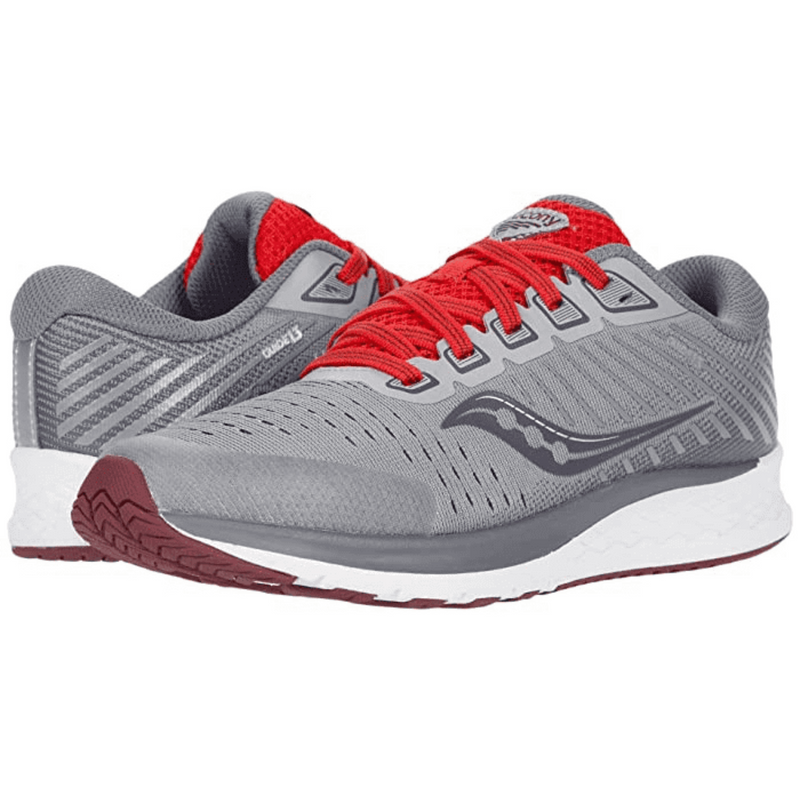 Load image into Gallery viewer, Saucony Kid&#39;s Guide 13 Shoes - Alloy/Red
