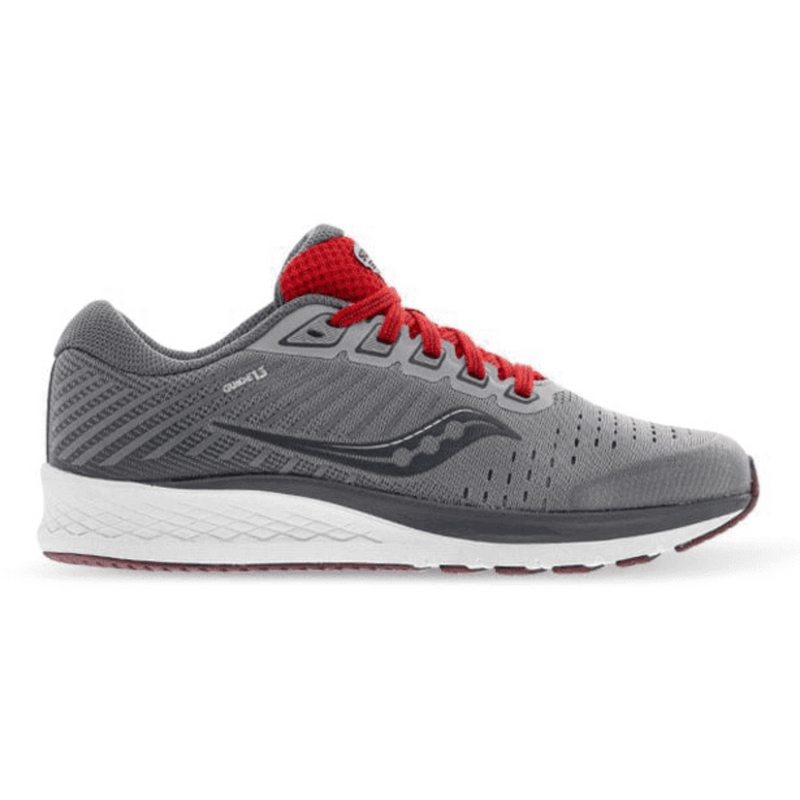 Load image into Gallery viewer, Saucony Kid&#39;s Guide 13 Shoes - Alloy/Red | Adventureco
