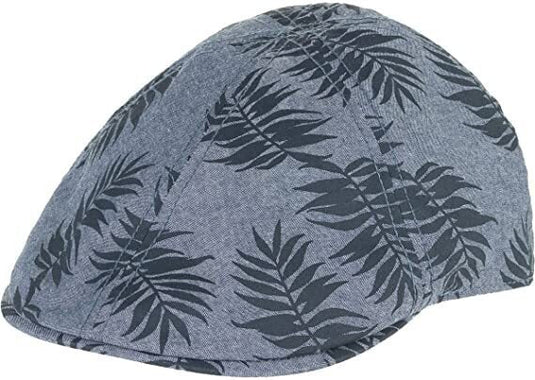 Goorin Mens Beach Please Ivy Flat Cap Newsboy Hawaiian Hat - Navy