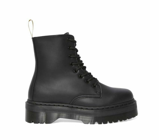 Dr. Martens Womens Jadon II Mono Vegan 8 Eye Boots Shoes Platform - Black