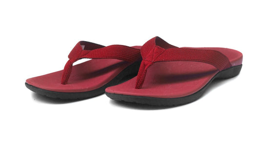 AXIGN Premium Orthotic Arch Support Flip Flops - Red