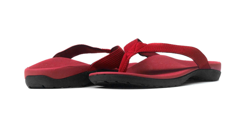 Load image into Gallery viewer, AXIGN Premium Orthotic Arch Support Flip Flops - Red
