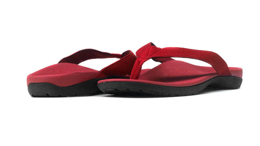 AXIGN Premium Orthotic Arch Support Flip Flops - Red