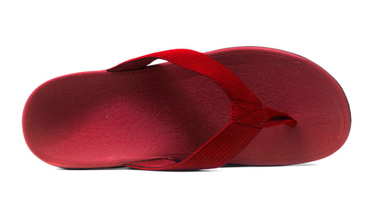 AXIGN Premium Orthotic Arch Support Flip Flops - Red