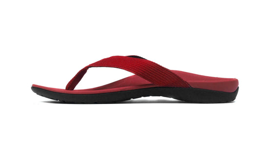 AXIGN Premium Orthotic Arch Support Flip Flops - Red