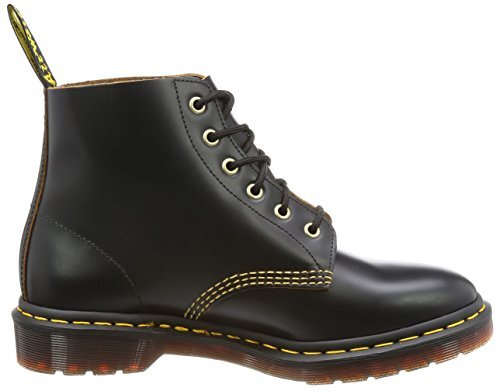 Dr. Martens Unisex 101 Smooth Archive 6-Eyelet Boot Black Vintage Smooth